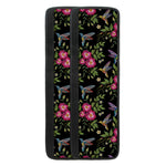 Wild Flowers And Hummingbird Print Refrigerator Handle Covers