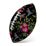 Wild Flowers And Hummingbird Print Rugby Ball