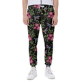 Wild Flowers And Hummingbird Print Joggers