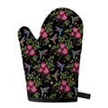 Wild Flowers And Hummingbird Print Single Oven Mitt
