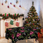 Wild Flowers And Hummingbird Print Tablecloth