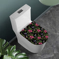 Wild Flowers And Hummingbird Print Toilet Lid Cover