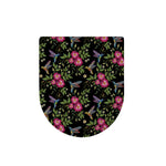 Wild Flowers And Hummingbird Print Toilet Lid Cover