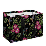 Wild Flowers And Hummingbird Print Utility Tote Bag