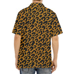 Wild Leopard Knitted Pattern Print Aloha Shirt