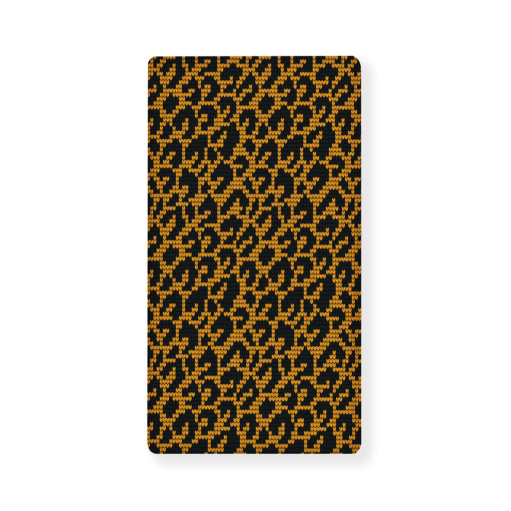 Wild Leopard Knitted Pattern Print Baby Crib Sheet