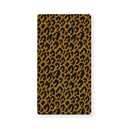 Wild Leopard Knitted Pattern Print Baby Crib Sheet