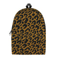 Wild Leopard Knitted Pattern Print School Backpack