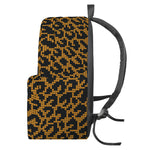 Wild Leopard Knitted Pattern Print Backpack