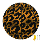 Wild Leopard Knitted Pattern Print Basketball