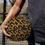 Wild Leopard Knitted Pattern Print Basketball