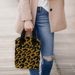 Wild Leopard Knitted Pattern Print Bible Tote Bag