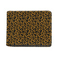 Wild Leopard Knitted Pattern Print Bifold Wallet