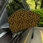 Wild Leopard Knitted Pattern Print Car Side Mirror Covers
