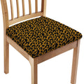 Wild Leopard Knitted Pattern Print Chair Cushion Cover