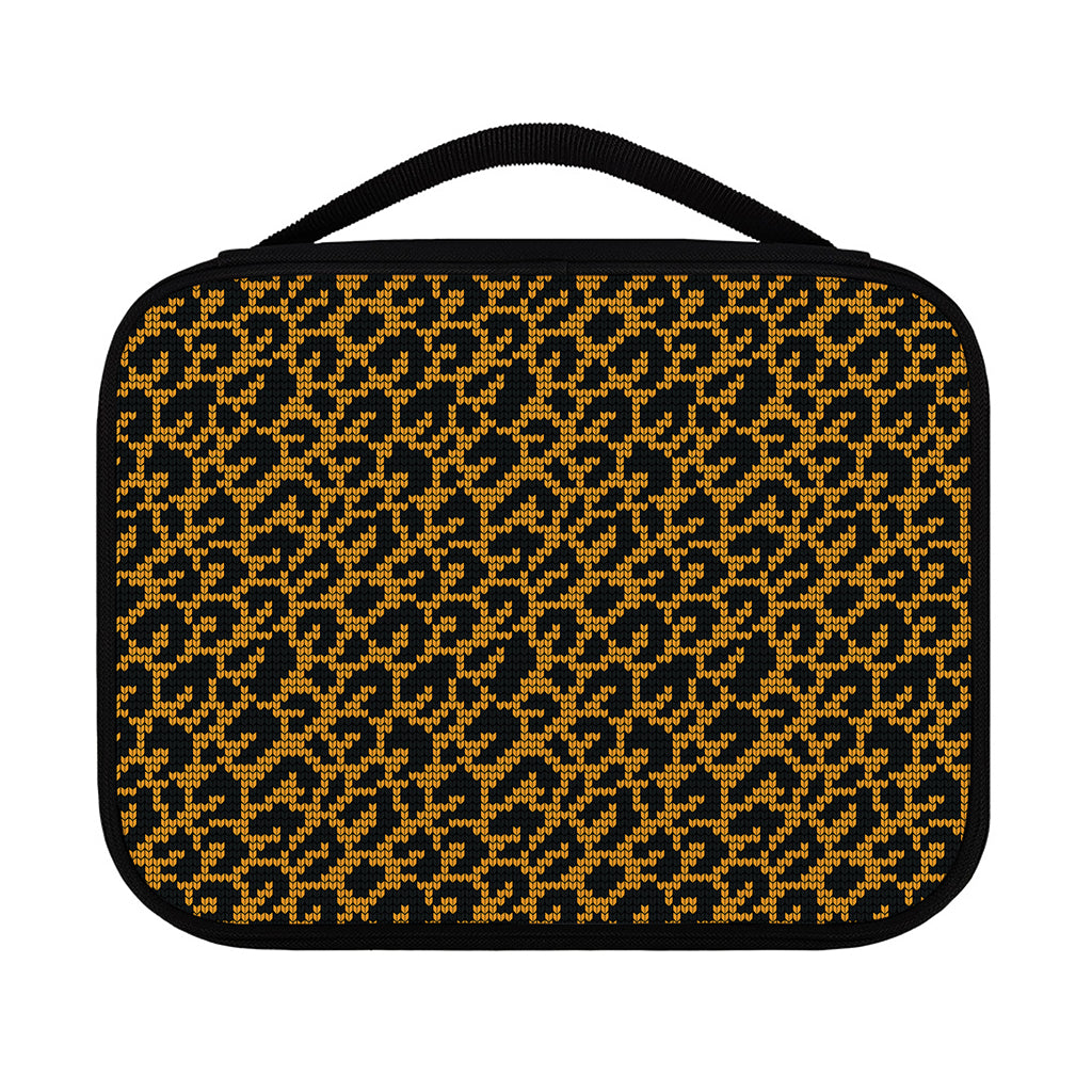 Wild Leopard Knitted Pattern Print Classic Bible Case