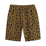 Wild Leopard Knitted Pattern Print Cotton Shorts