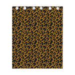 Wild Leopard Knitted Pattern Print Curtain