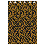 Wild Leopard Knitted Pattern Print Curtain