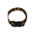 Wild Leopard Knitted Pattern Print Dog Collar