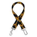 Wild Leopard Knitted Pattern Print Dog Seat Belt