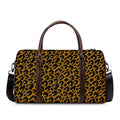 Wild Leopard Knitted Pattern Print Duffel Bag