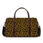 Wild Leopard Knitted Pattern Print Duffle Bag