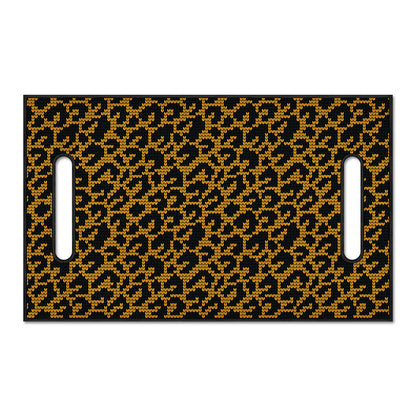Wild Leopard Knitted Pattern Print Golf Cart Seat Cover