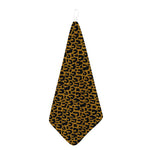 Wild Leopard Knitted Pattern Print Hand Towel