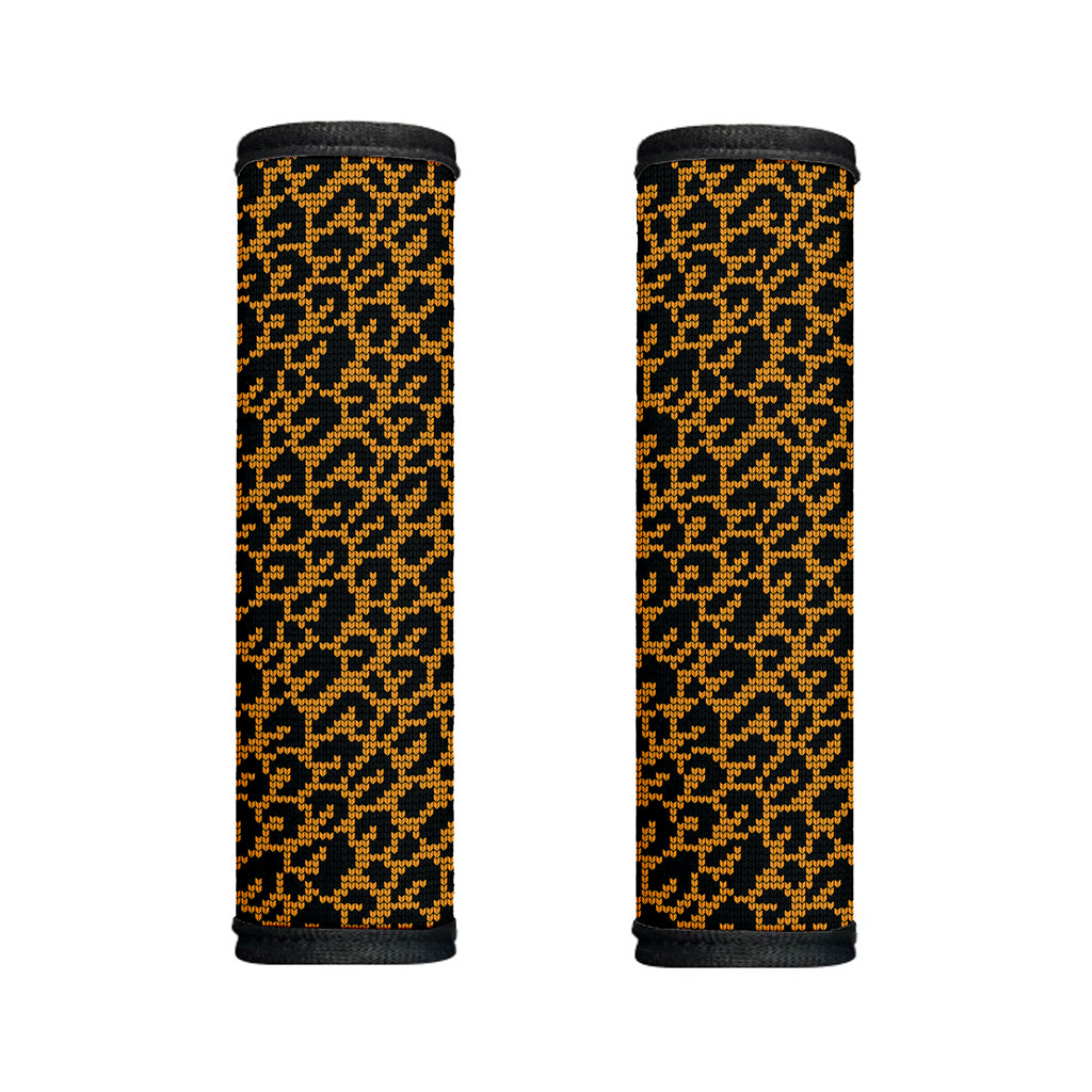 Wild Leopard Knitted Pattern Print Handle Covers
