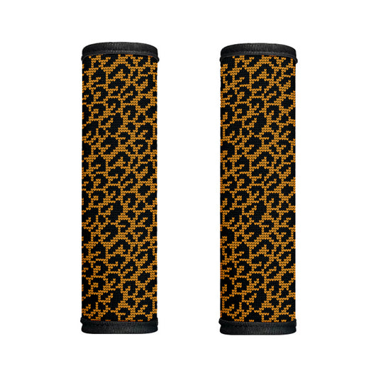 Wild Leopard Knitted Pattern Print Handle Covers
