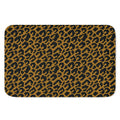Wild Leopard Knitted Pattern Print Indoor Door Mat