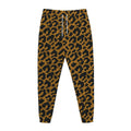Wild Leopard Knitted Pattern Print Jogger Pants