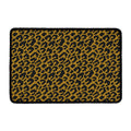 Wild Leopard Knitted Pattern Print Kitchen Mat