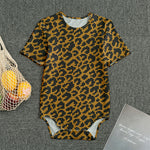 Wild Leopard Knitted Pattern Print Men's Bodysuit