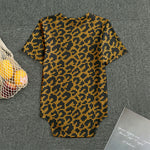 Wild Leopard Knitted Pattern Print Men's Bodysuit