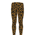 Wild Leopard Knitted Pattern Print Men's Leggings