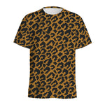 Wild Leopard Knitted Pattern Print Men's Sports T-Shirt
