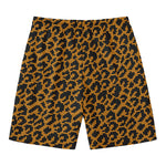 Wild Leopard Knitted Pattern Print Men's Swim Trunks