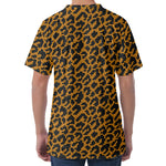 Wild Leopard Knitted Pattern Print Men's Velvet T-Shirt