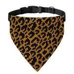 Wild Leopard Knitted Pattern Print Over The Collar Dog Bandana