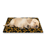 Wild Leopard Knitted Pattern Print Pet Cooling Mat Cover