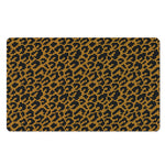 Wild Leopard Knitted Pattern Print Polyester Doormat
