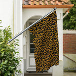 Wild Leopard Knitted Pattern Print Polyester Flag