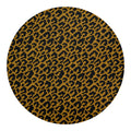 Wild Leopard Knitted Pattern Print Round Blanket