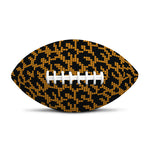 Wild Leopard Knitted Pattern Print Rugby Ball
