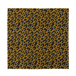 Wild Leopard Knitted Pattern Print Silk Bandana