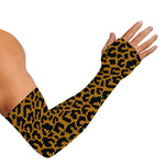 Wild Leopard Knitted Pattern Print Sun Protection Arm Sleeves
