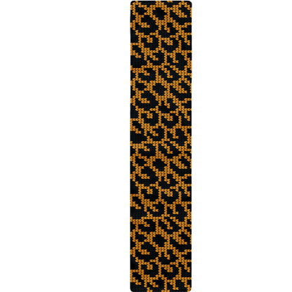Wild Leopard Knitted Pattern Print Table Runner
