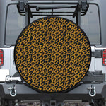 Wild Leopard Knitted Pattern Print Tire Cover